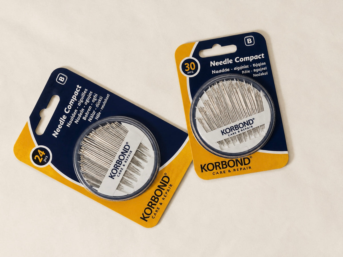 Boîte assortiment 30 aiguilles couture à la main KORBOND