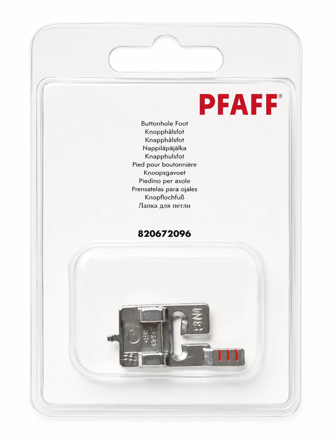 Pied boutonnières PFAFF manuelle