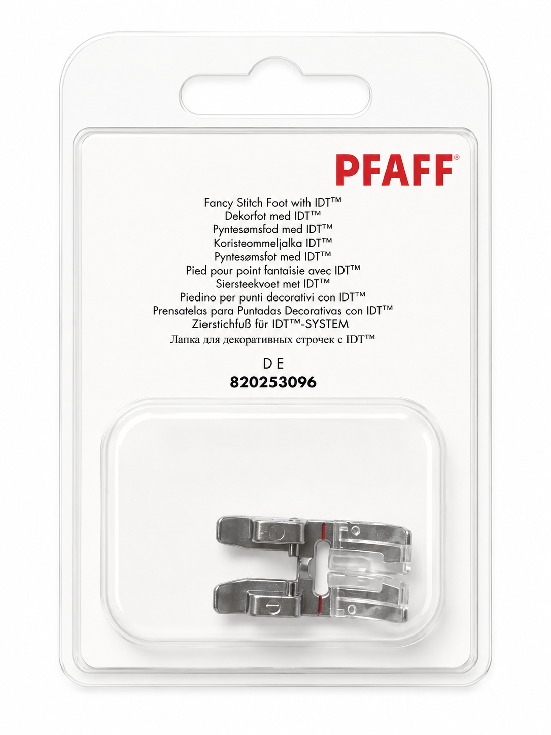 Pied pour point fantaisies PFAFF avec système IDT