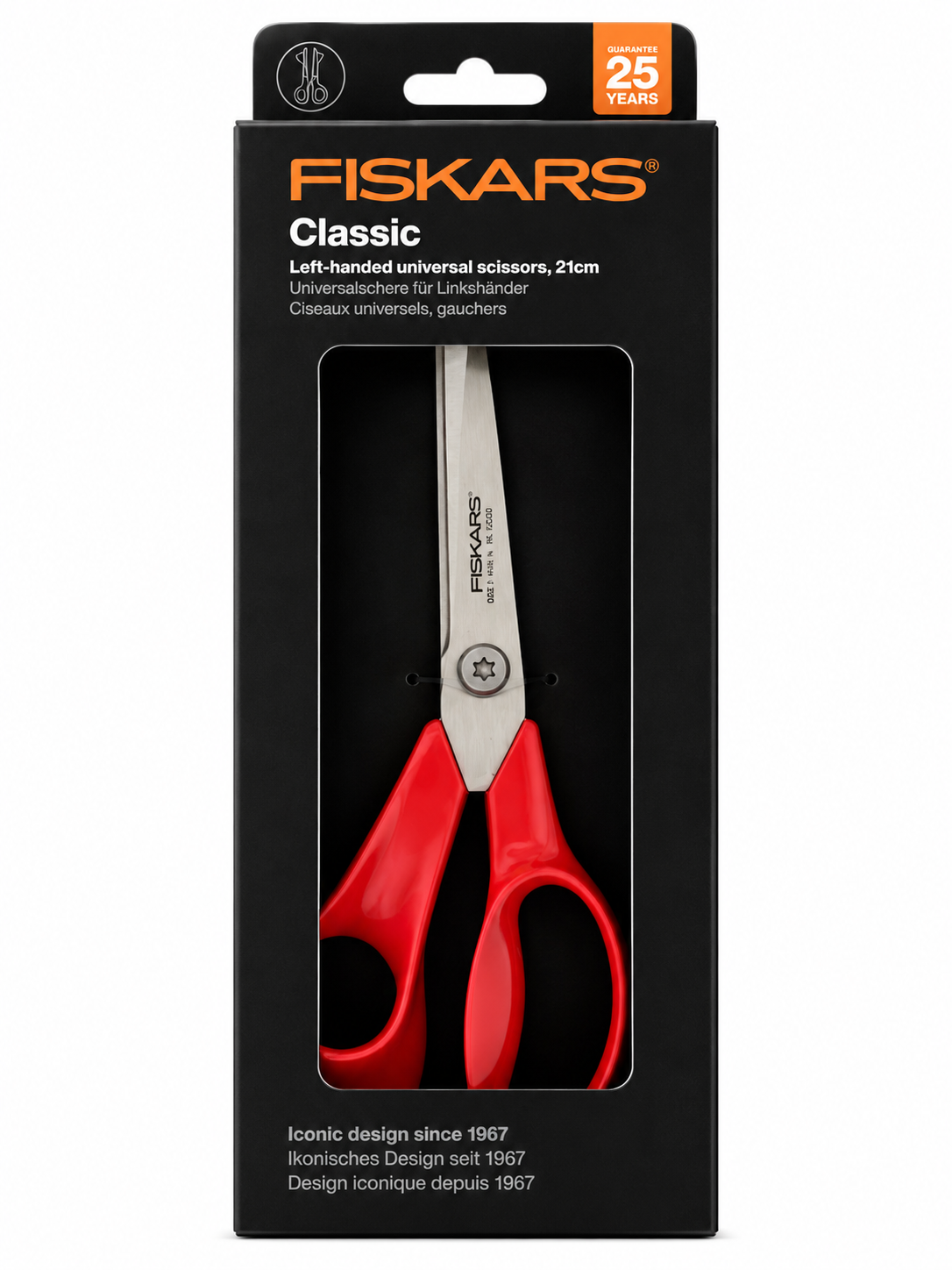 Ciseaux universels Fiskars Classic gauchers 21 cm