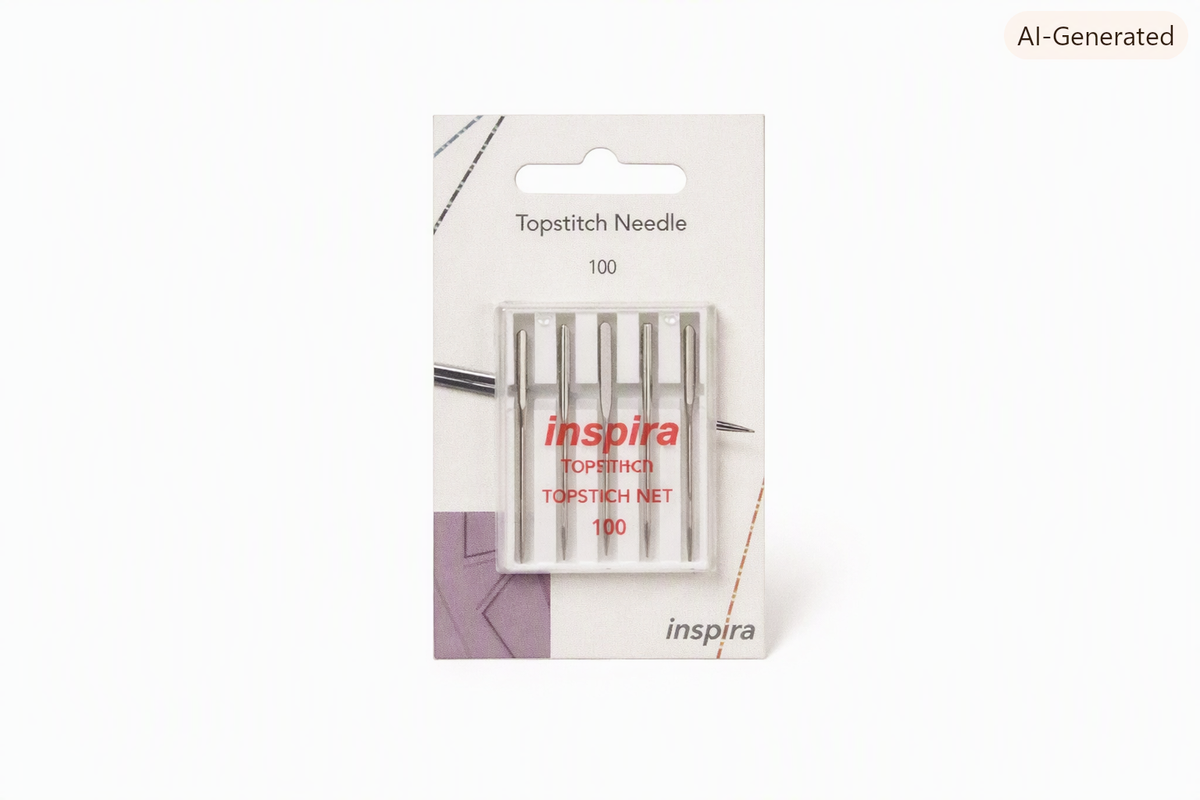 Boîte de 5 aiguilles machine Topstitch taille 100