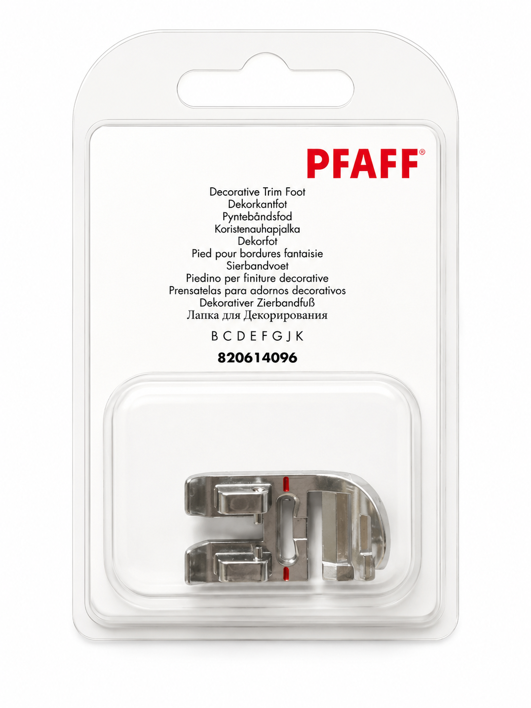 Pied pose ruban PFAFF (sauf SMARTER 140S, 160S, 260C)
