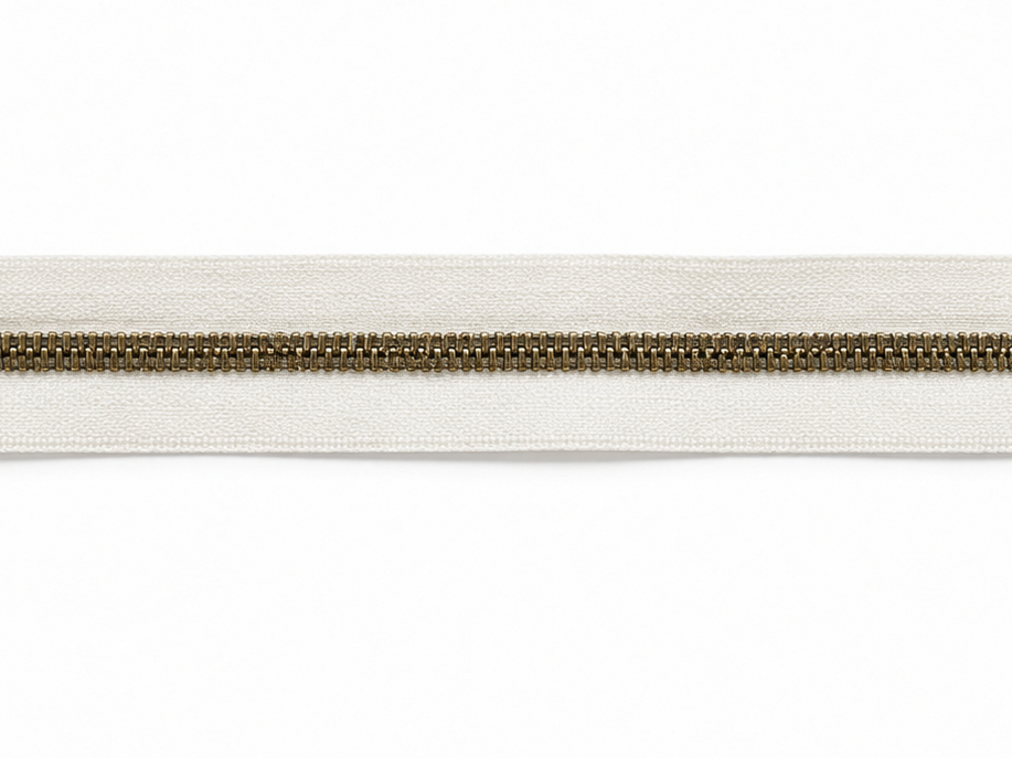 Fermeture éclair métal fantaisie – au mètre, 1 curseur par 0,50cm