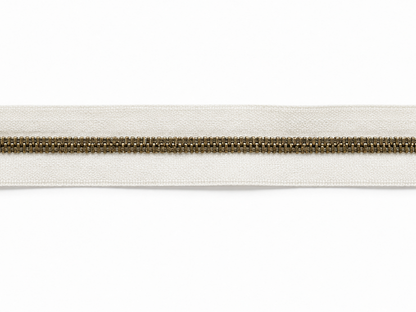 Fermeture éclair métal fantaisie – au mètre, 1 curseur par 0,50cm